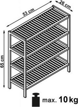 Webster schoenenplank van hout Webster schoenenplank van hout