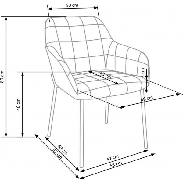 Fauteuil Zackery - Vert Fauteuil Zackery - Vert