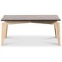Granit soffbord 110x60 cm - Donau Granit & underrede i white washed ek
