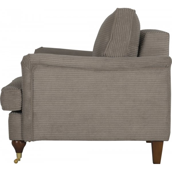 Fauteuil de luxe Howard Watford - Velours ctel marron clair