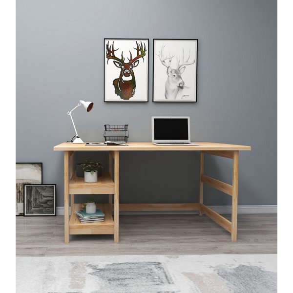 City skrivbord 120x55 cm - Furu