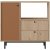 Armoire de cuisine Royce 1 - Chne/rouge brique