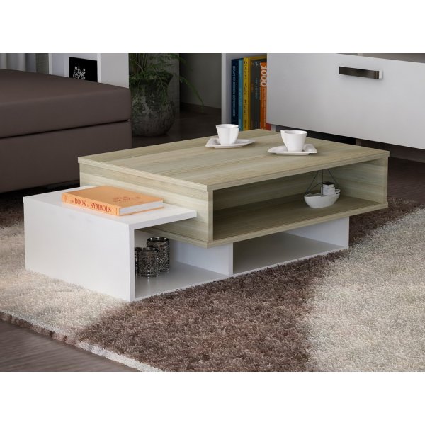 Tab soffbord 105 x 60 cm - Vit/cordoba
