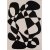 Tapis tiss  plat Venus Abstract Blanc/Noir - 160 x 230 cm