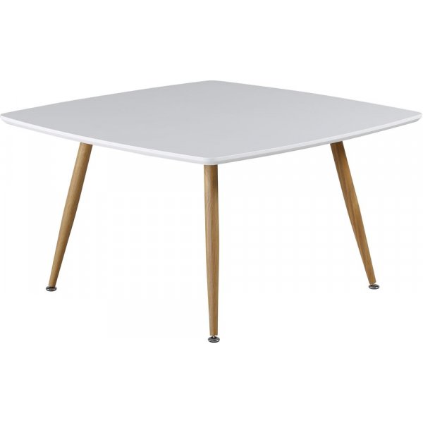 Table basse Klockarns 80 x 80 cm - Blanc/chne