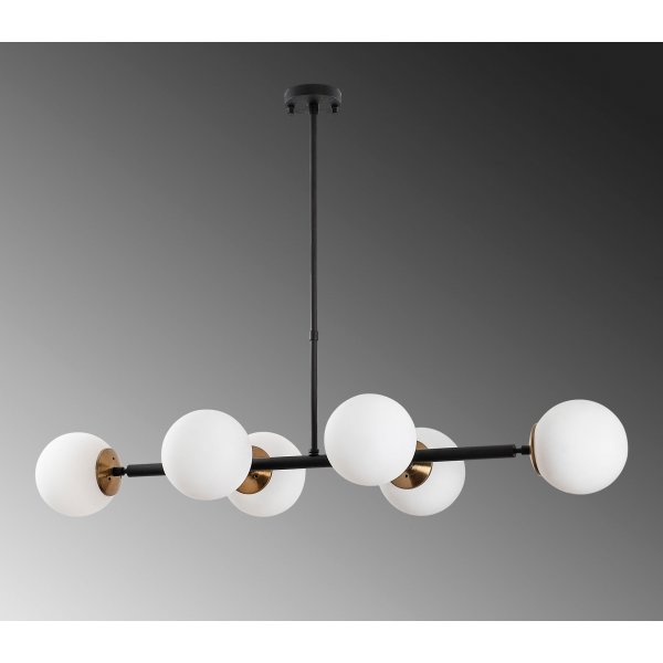 Plafonnier  facettes 10485 - Noir/blanc