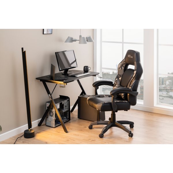 Bureau Mario | bureau d'ordinateur - Gris (100 cm)