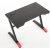 Astal skrivbord 100x60 cm - Svart/röd