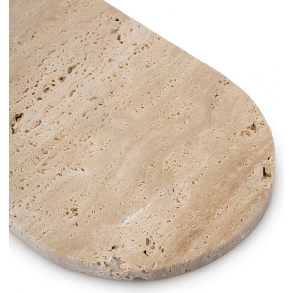 Bricka i beige Travertinmarmor Bricka i beige Travertinmarmor