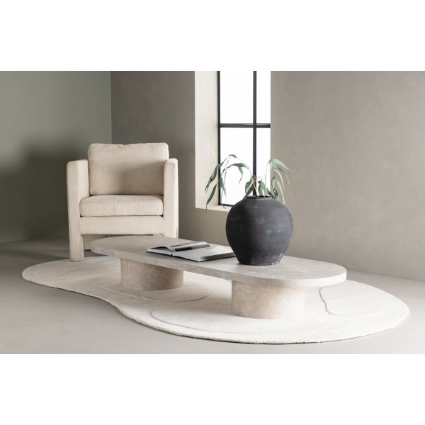 Soffbord Narvik 190 cm - Beige + Fläckborttagare för möbler Soffbord Narvik 190 cm - Beige + Fläckborttagare för möbler