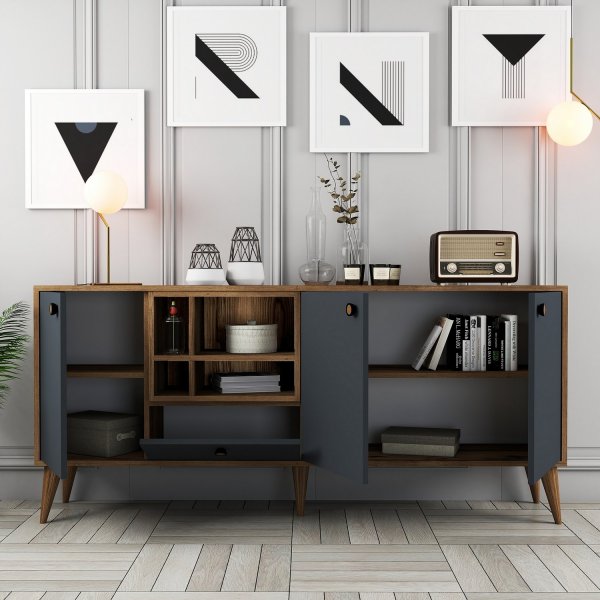 Nappa sknk - Antracit/valnt