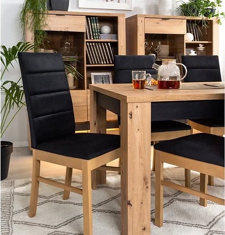 Table à manger Ostia 160-200 x 90 cm - Chêne Table à manger Ostia 160-200 x 90 cm - Chêne