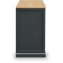 Fr sideboard - Svart / Oljad ek
