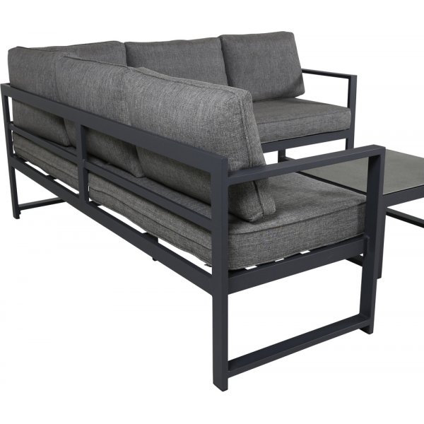 Salvador hörnsoffgrupp - Svart/grå Salvador hörnsoffgrupp - Svart/grå