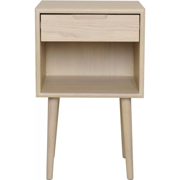 Emma nachtkastje XL - Wit gepigmenteerd eikenfineer