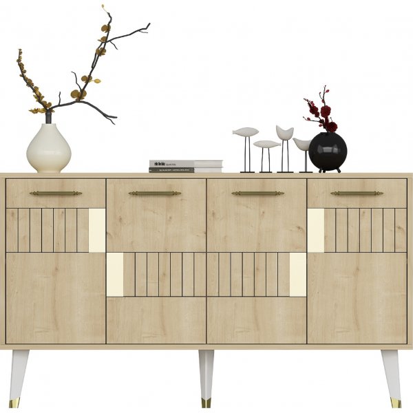 Buffet Moda - Chêne saphir/or Buffet Moda - Chêne saphir/or