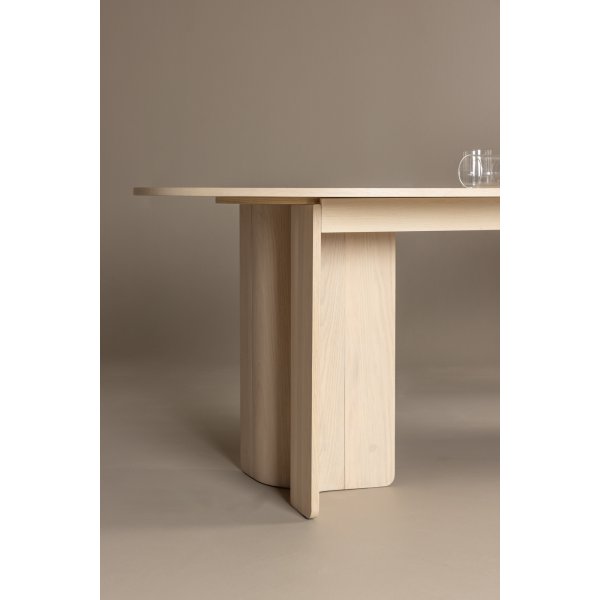 Table à manger Tyresö 220 x 100 cm - Blanchi Table à manger Tyresö 220 x 100 cm - Blanchi