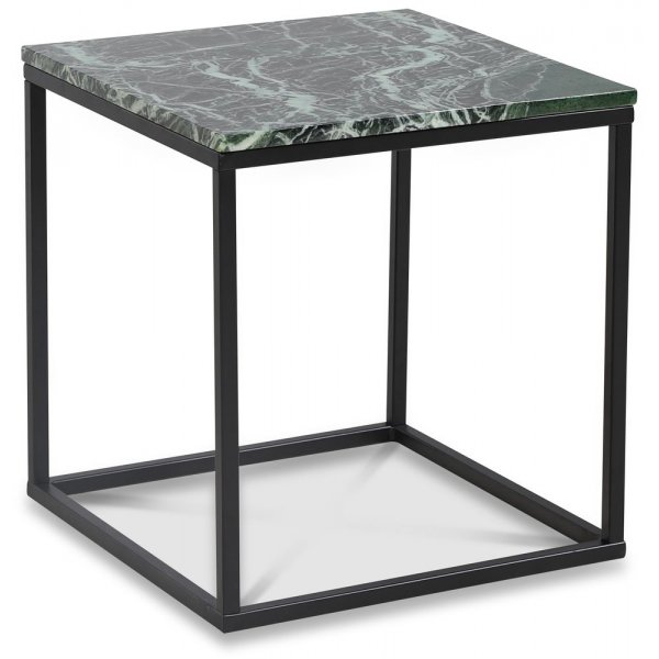 Accent soffbord 50 - Grn marmor / Svart