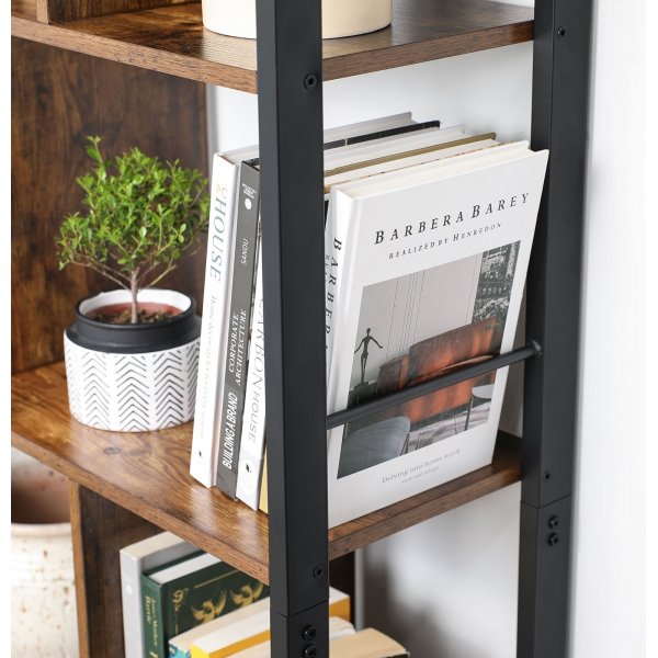 Bibliothèque avec rangement Edmund - Marron/noir Bibliothèque avec rangement Edmund - Marron/noir