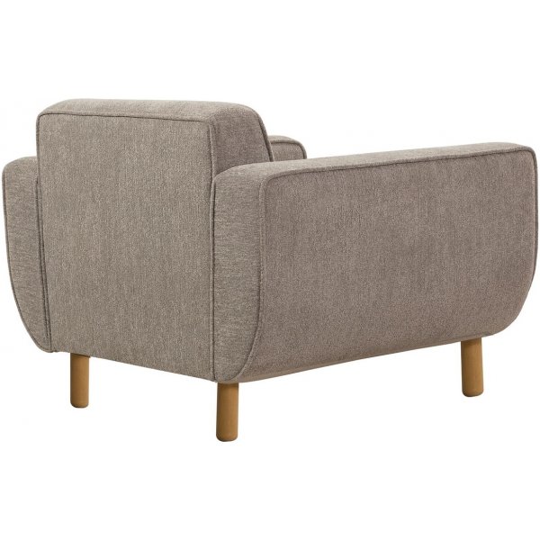 Fauteuil Berjer - Gris/chêne Fauteuil Berjer - Gris/chêne