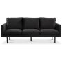 Carolina 3-sits soffa - Antracit sammet
