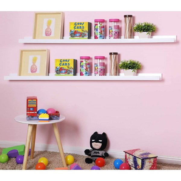 Suwon vgghylla 115 cm - Vit