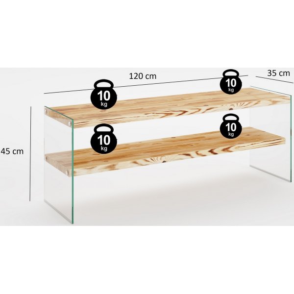 Banc média Niagara - Chêne Banc média Niagara - Chêne