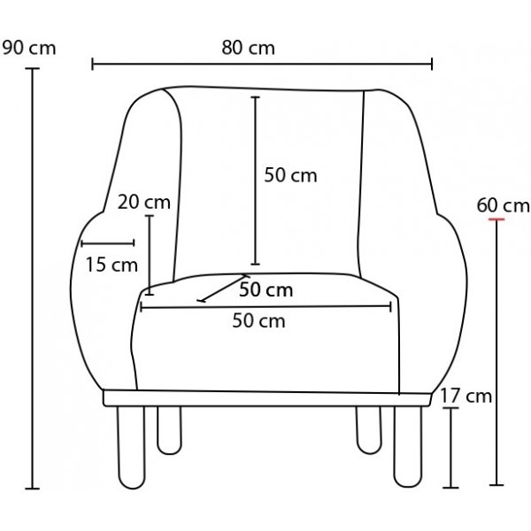 Fauteuil Reims - Gris Fauteuil Reims - Gris