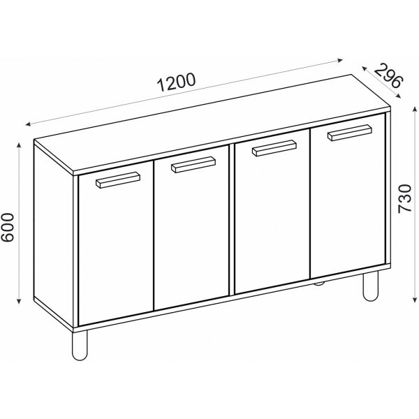 Vendela skänk - Travertin Vendela skänk - Travertin