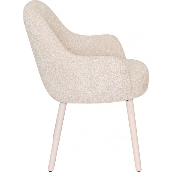 Theo eetkamerstoel - Beige/eiken Theo eetkamerstoel - Beige/eiken