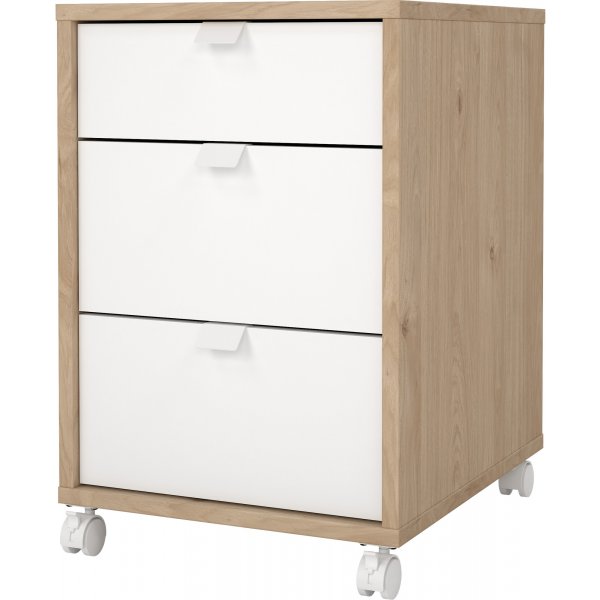 Foyer tiroir  enseigne - Blanc/hickory