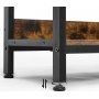 Romeo bokhylla 120 x 80 cm - Brun/svart