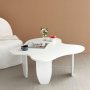 Table basse Maldives 100 x 100 cm - Blanc