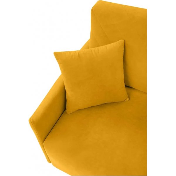 Logan 3-sits bäddsoffa - Gul Logan 3-sits bäddsoffa - Gul