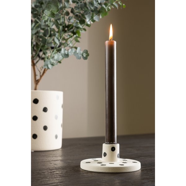 Bette ljusstake 12 x 5 cm - Svart/Vit Bette ljusstake 12 x 5 cm - Svart/Vit