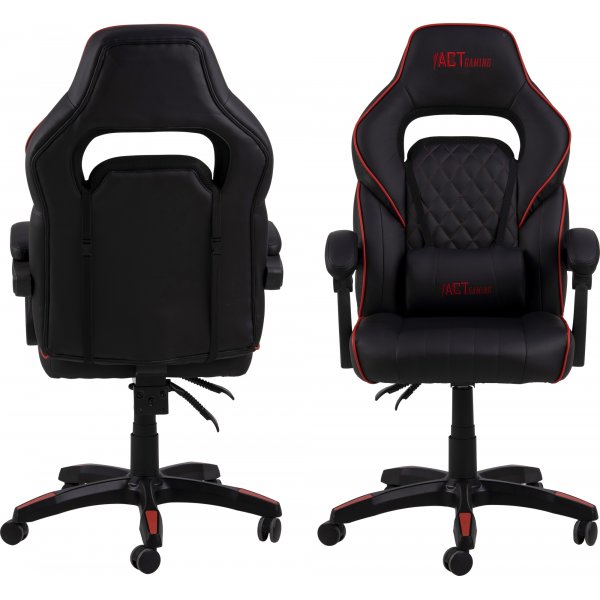 Chaise de bureau / chaise de jeu Canyon - Noir PU/rouge Chaise de bureau / chaise de jeu Canyon - Noir PU/rouge