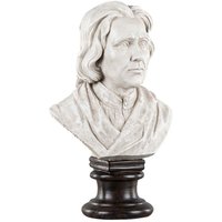 Staty byst William (H49 cm) - Creme/brun Staty byst William (H49 cm) - Creme/brun