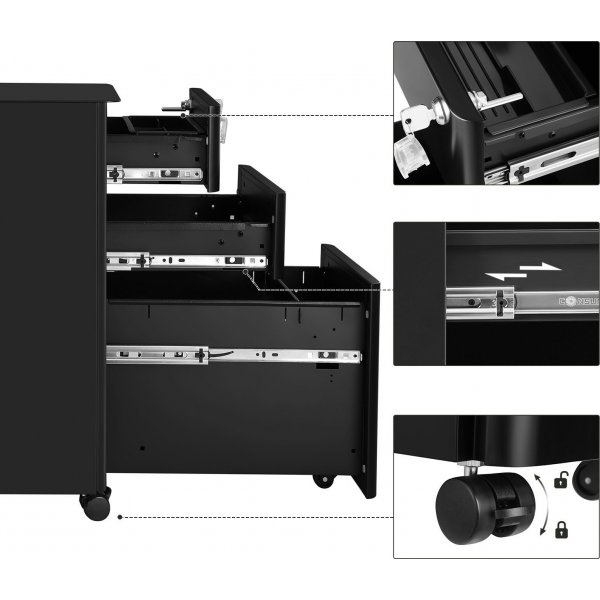 Classeur Anakin - Noir Classeur Anakin - Noir