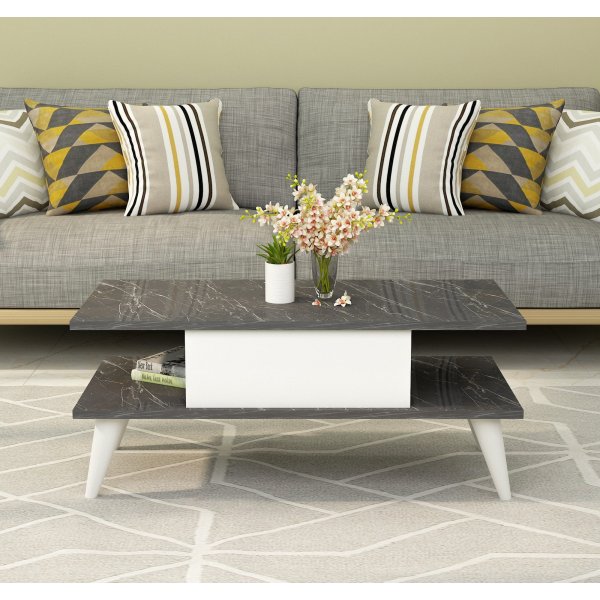 Table basse Beta - Noir/blanc Table basse Beta - Noir/blanc