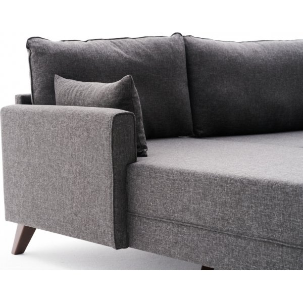 Canapé Bella gauche - Anthracite Canapé Bella gauche - Anthracite