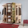 Garmanto hallmbel 180 cm - Sonoma ek/bild
