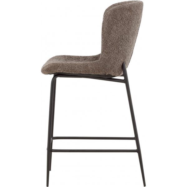 Tabouret de bar Modesto - Boucle marron