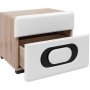 Hagfors sngbord - Vit/svart