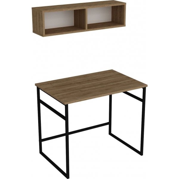 Bureau Gama 90x60 cm - Chne/noir