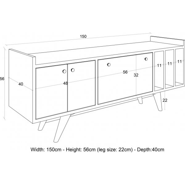 Maribor TV-bnk - Antracit/ek