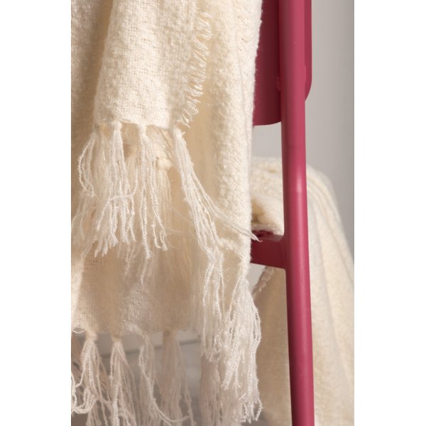 Sten pläd 130x170 cm - Vit Sten pläd 130x170 cm - Vit