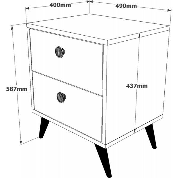 Vilamo s�ngbord - Furu/vit