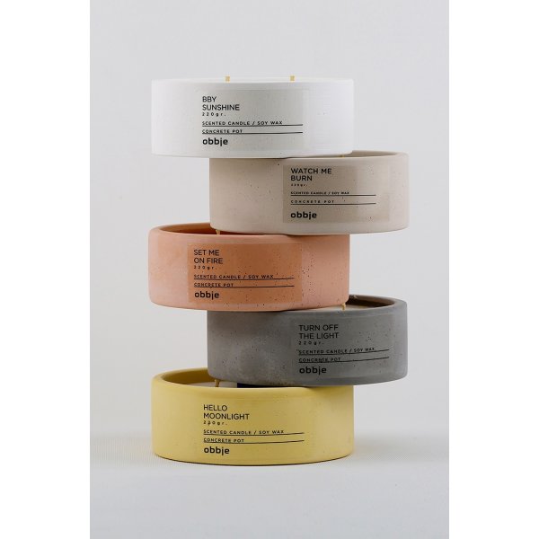 Bougie parfume Set Me On Fire basse - Rose