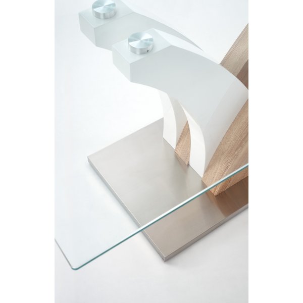 Table  manger Constanza 160 cm - Blanc/chne