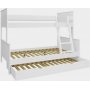 Alba vningssng med extrasng 90/120 x 200 cm - Vit